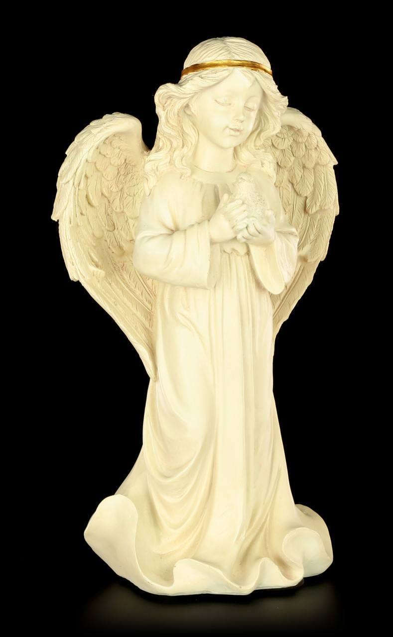 Engel Figur stehend - Kleine Taube