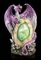 Dragon Figurine - Zemas on Egg with LED