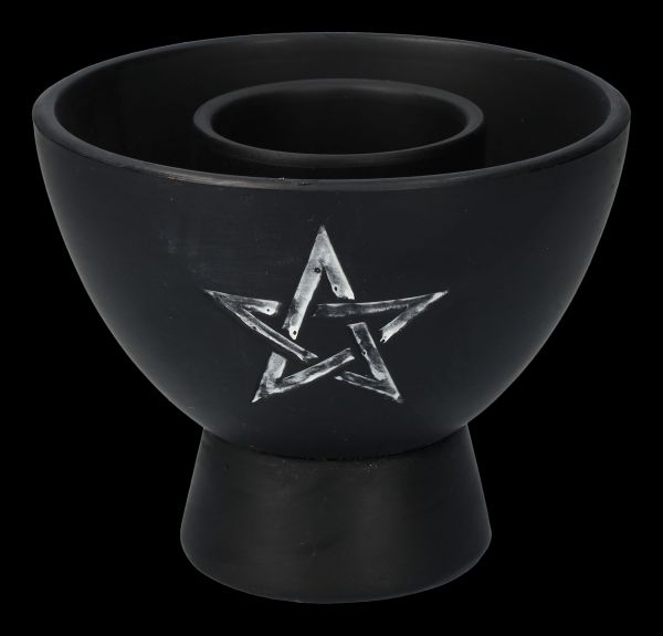 Smudge Bowl Terracotta - Pentagram Black