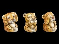 Tiger Baby Figurines - No Evil