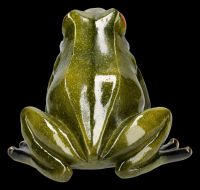 Froschfigur grün sitzend