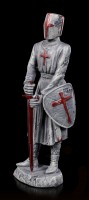 Tempelritter Figur mit rotem Schwert