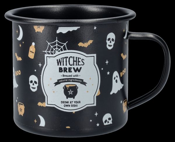 Emaille Becher Hexe - Witches Brew