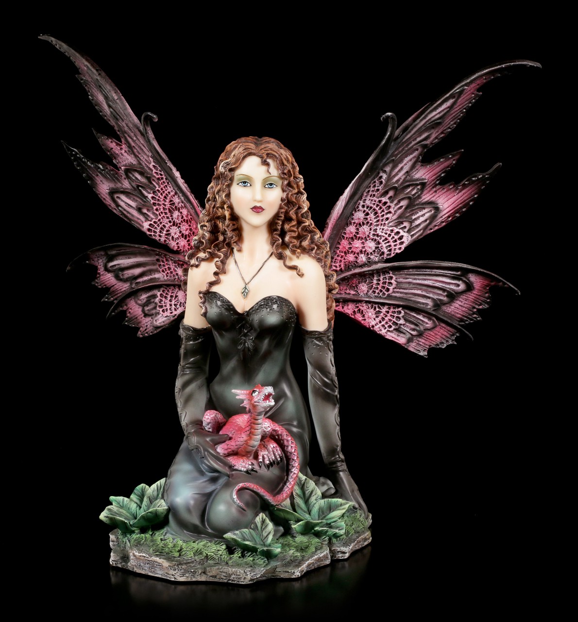 Fairy Figurine - Evelyne with small Dragon