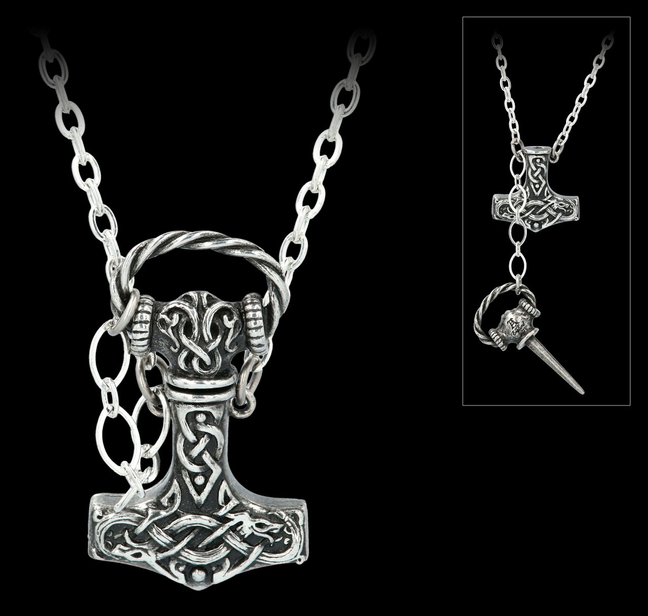 Alchemy Viking Necklace - Thor's Hammer Dagger