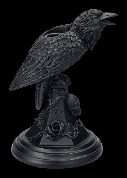 Kerzenhalter Rabe - Poes Raven
