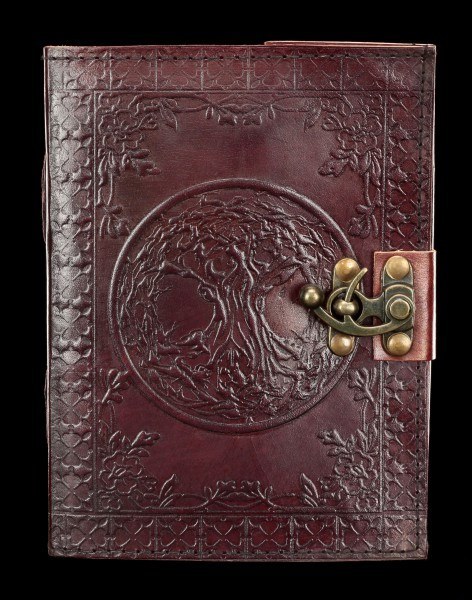 Leather Journal with Lock - Tree of Life