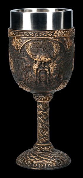 Odin Vikinger Skull Nordic Warrior OM3® Viking Valknut Taza Taza de cerámica blanco 325 ml 