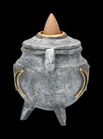 Backflow Incense Burner - Cauldron Triple Moon