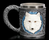 Fantasy Tankard - Lone Wolf white