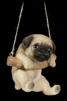 Hanging Dog Figurine - Pug Puppy