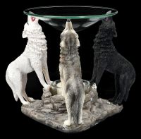Duftlampe - Drei Wölfe