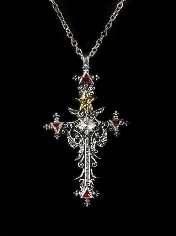Illuminati Cross - Alchemy Gothic Halskette