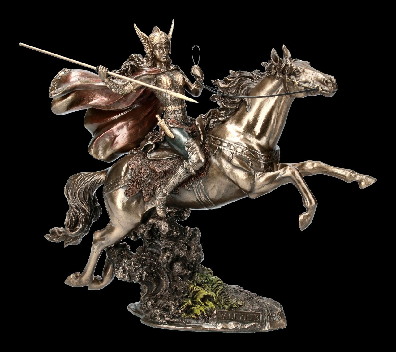 Valkyrie Figur - Walküre mit Pferd