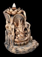 Backflow Incense Burner - Ganesha with Lotus