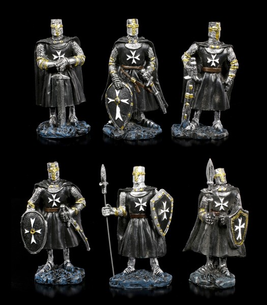 Black Crusader Figurines - Set of 6