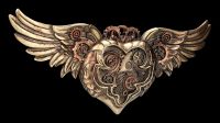 Wanddeko Steampunk - Geflügeltes Herz