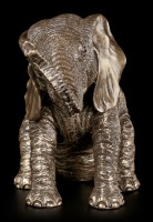 Elephant Figurine - Sitting bronzed
