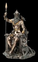 Odin Figurine sitting on Throne