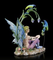 Fairy Figurine - Young Karim with little Dragons