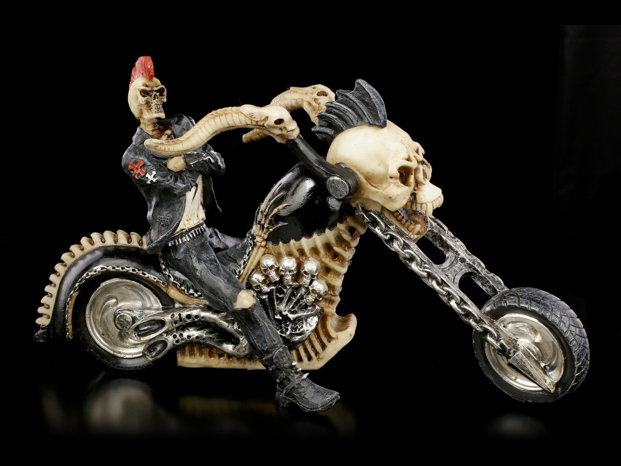 Skelett Biker - Hell for Leather - klein