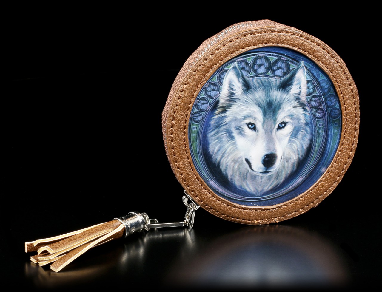 3D Münzgeldbörse - Lunar Wolf