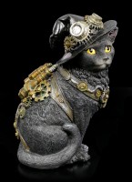 Steampunk Cat Figurine - Clockwork Kitty