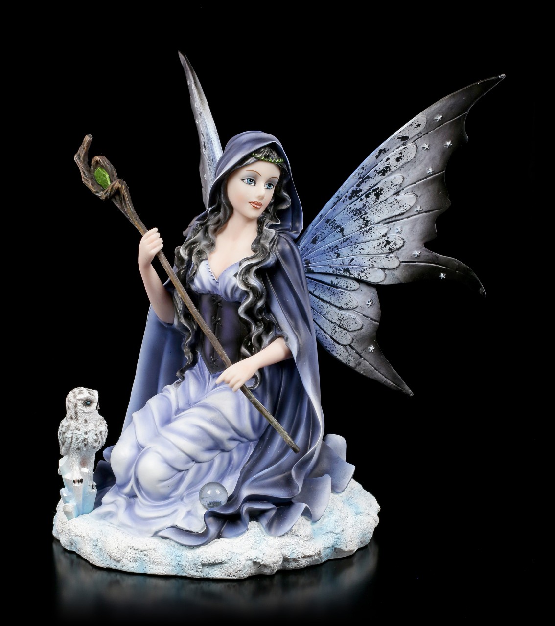 Fairy Figurine - Magicienne with Owl