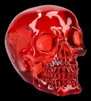 Skull - translucent red