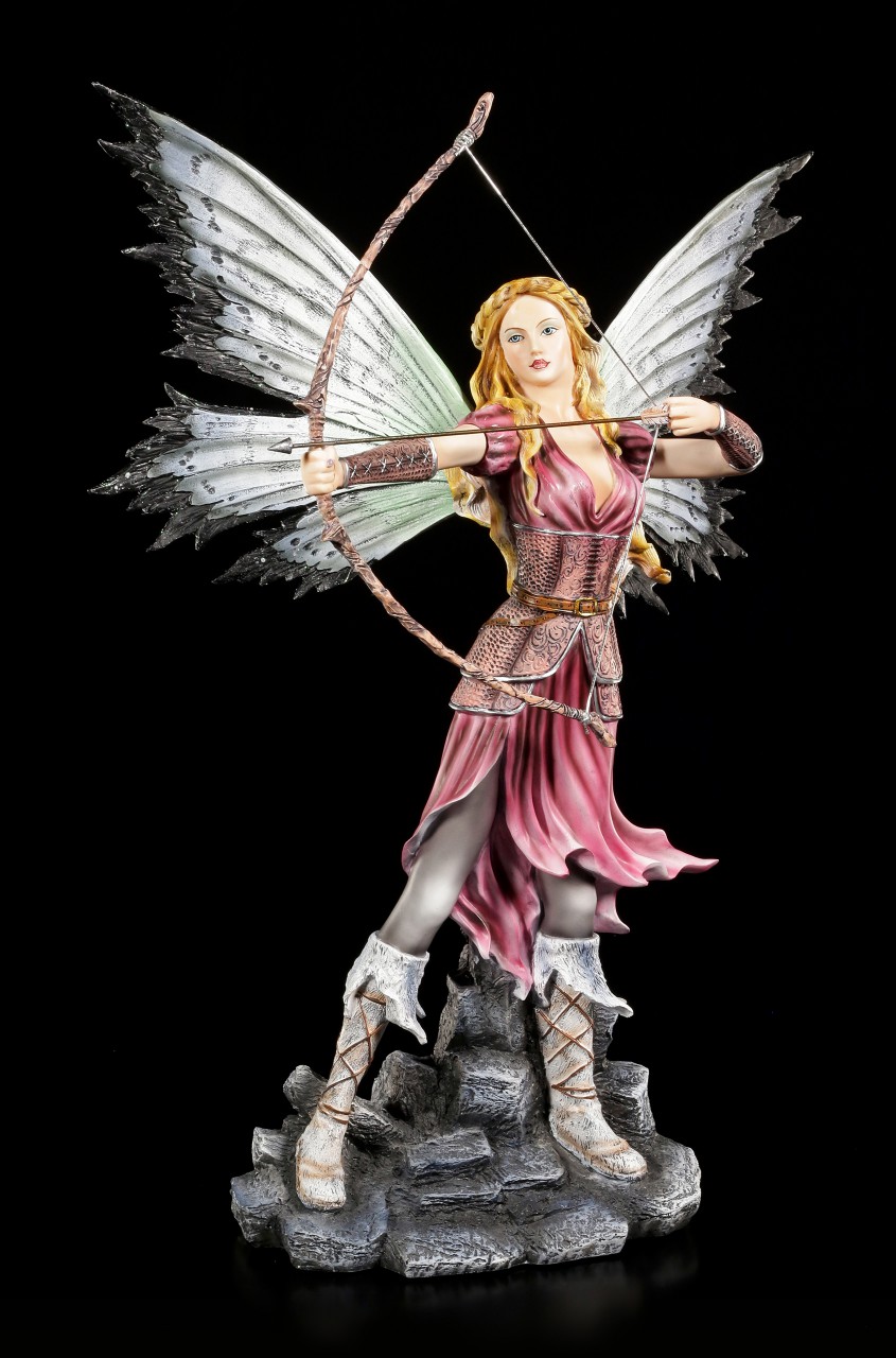 Elfen Figur - Kriegerin Shea mit Pfeil und Bogen