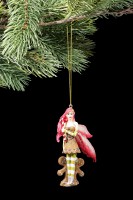 Christmas Tree Decorations - Red Gingerbread Fairy