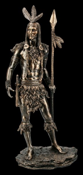 Indianer Krieger Figur - Krieger mit Speer