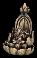 Backflow Incense Burner - Ganesha on Lotus