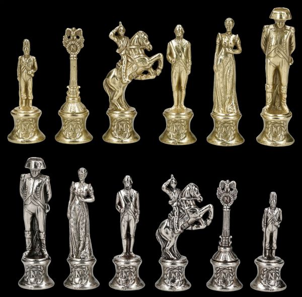 Schachfiguren Napoleon - Metall mittelgroß