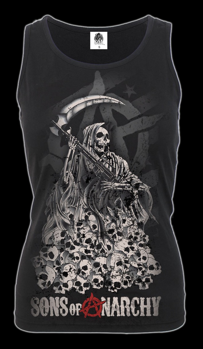 Sons of Anarchy Damen Shirt - Reaper & Totenköpfe