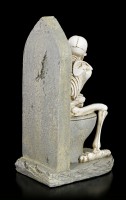 Skeleton Figurine - Thinker on Toilet