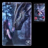 3D Postkarte - Drache & Elfen by Anne Stokes