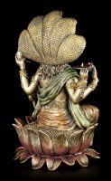 Hindu God Figurine - Vishnu - Sitting on Lotus Flower