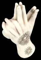 Deco Hands Folded - Palmistry