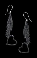 Alchemy Wing Heart Earrings - Passio Wings of Love