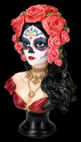 Büste - Day of the Dead Lady mit Rosen