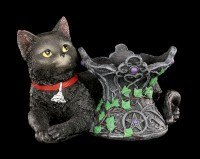 Witches Cat Crystall Ball Holder - Cosmo
