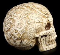 Totenkopf mit Azteken Verzierungen