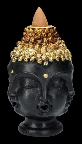 Backflow Räucherhalter - Viergesichtiger Buddha