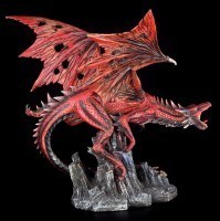 Large Dragon Figurine - Red Fury