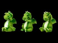 Cute Dragon Figurines - No Evil