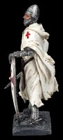 Knight Figurine white - Templar with Sword