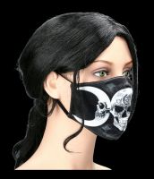Face Covering with Skull - Dark Goddess Mask