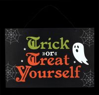 Door Sign Ghost - Trick Or Treat Yourself