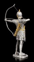 Pewter Knight Figurine with Bow and Arrow